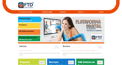 Desktop Screenshot of ftdsistemadeensino.com.br